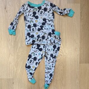 Little Sleepies Disney Mickey Forever Long Sleeve Long Pant Pajamas 12-18 months